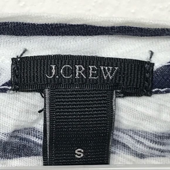 J Crew floral striped tee size‎ small style 44418 - Picture 6 of 7
